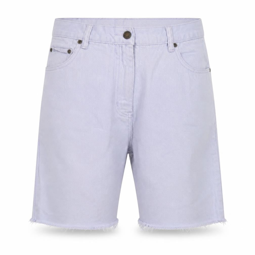 Front view of Brooker women’s multicoloured relaxed cotton shorts