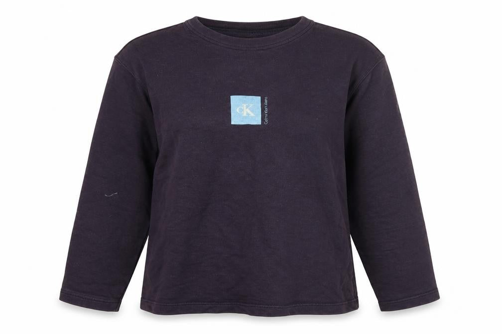 Unisex Adults UK M Regular Calvin Klein Purple Pullover Sweatshirt