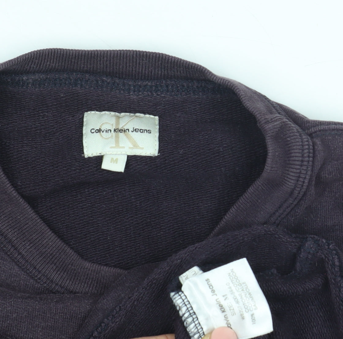 Calvin Klein Unisex Purple Sweatshirt Medium Size