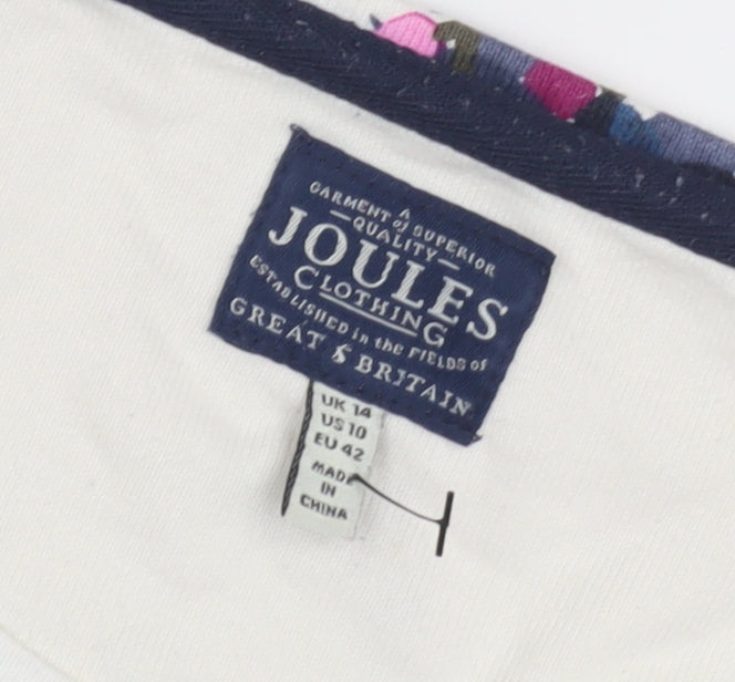 Joules Women's Multicoloured Floral Top Size 14