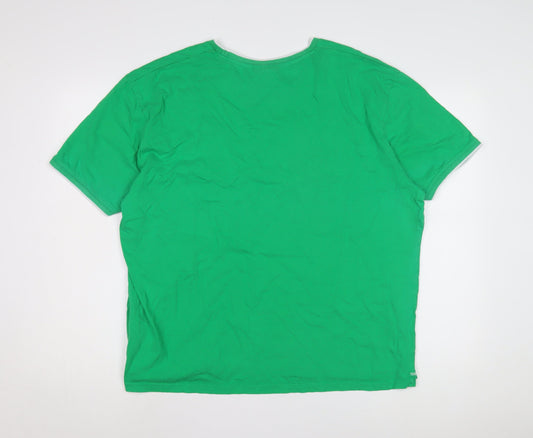 Slazenger Men's Green XL Crew Neck T-Shirt