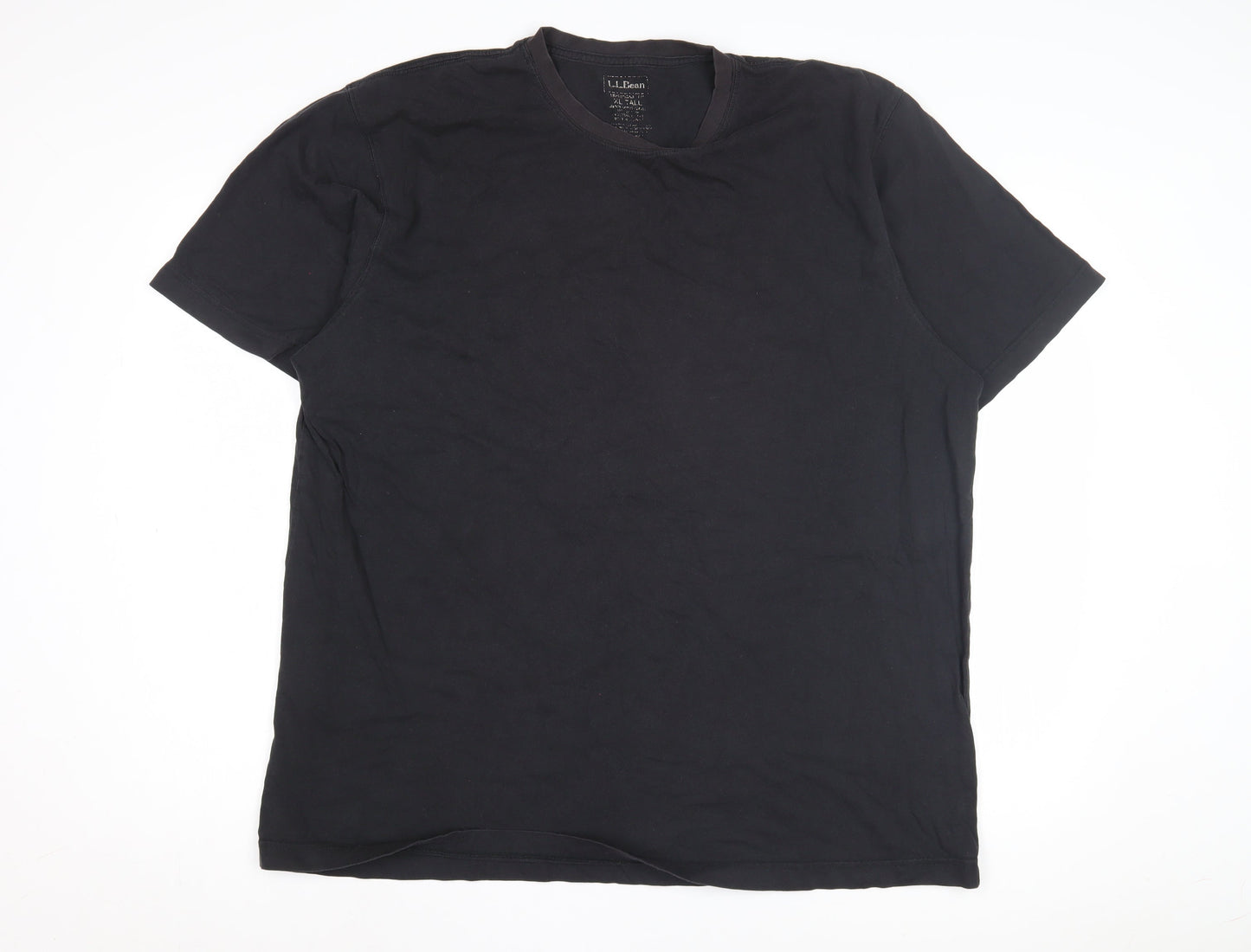 L.L. Bean Men's XLT Black Crew Neck T-Shirt Short Sleeve