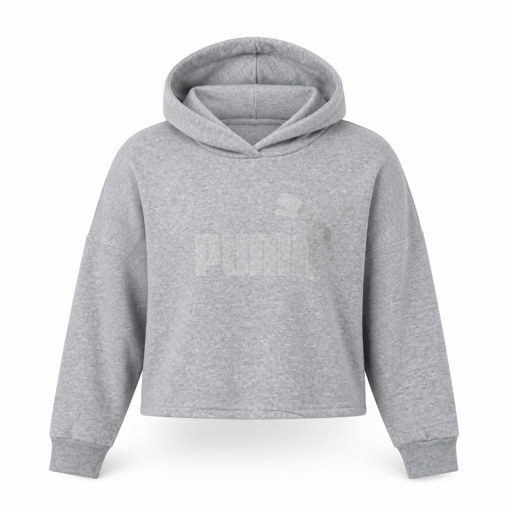 Womens UK M Regular PUMA Grey Pullover Hoodie