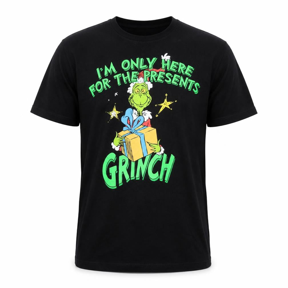 Peacocks Men’s Black Grinch Xmas T-Shirt M