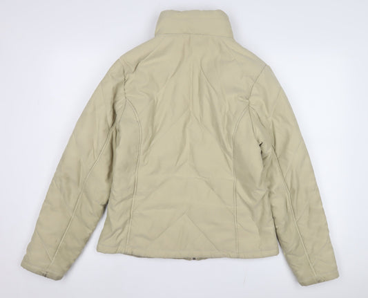 Dorothy Perkins Women Beige Size 14 Puffer Jacket
