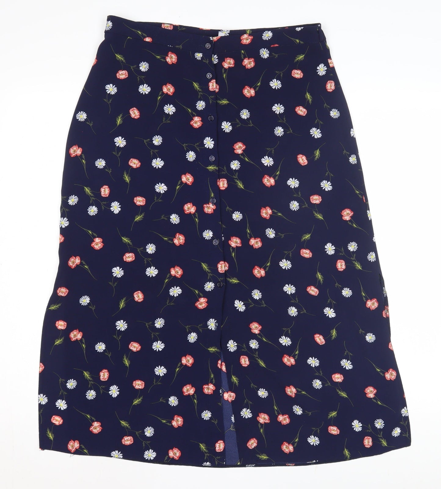Red Herring Women's Floral Button Skirt, Size 12