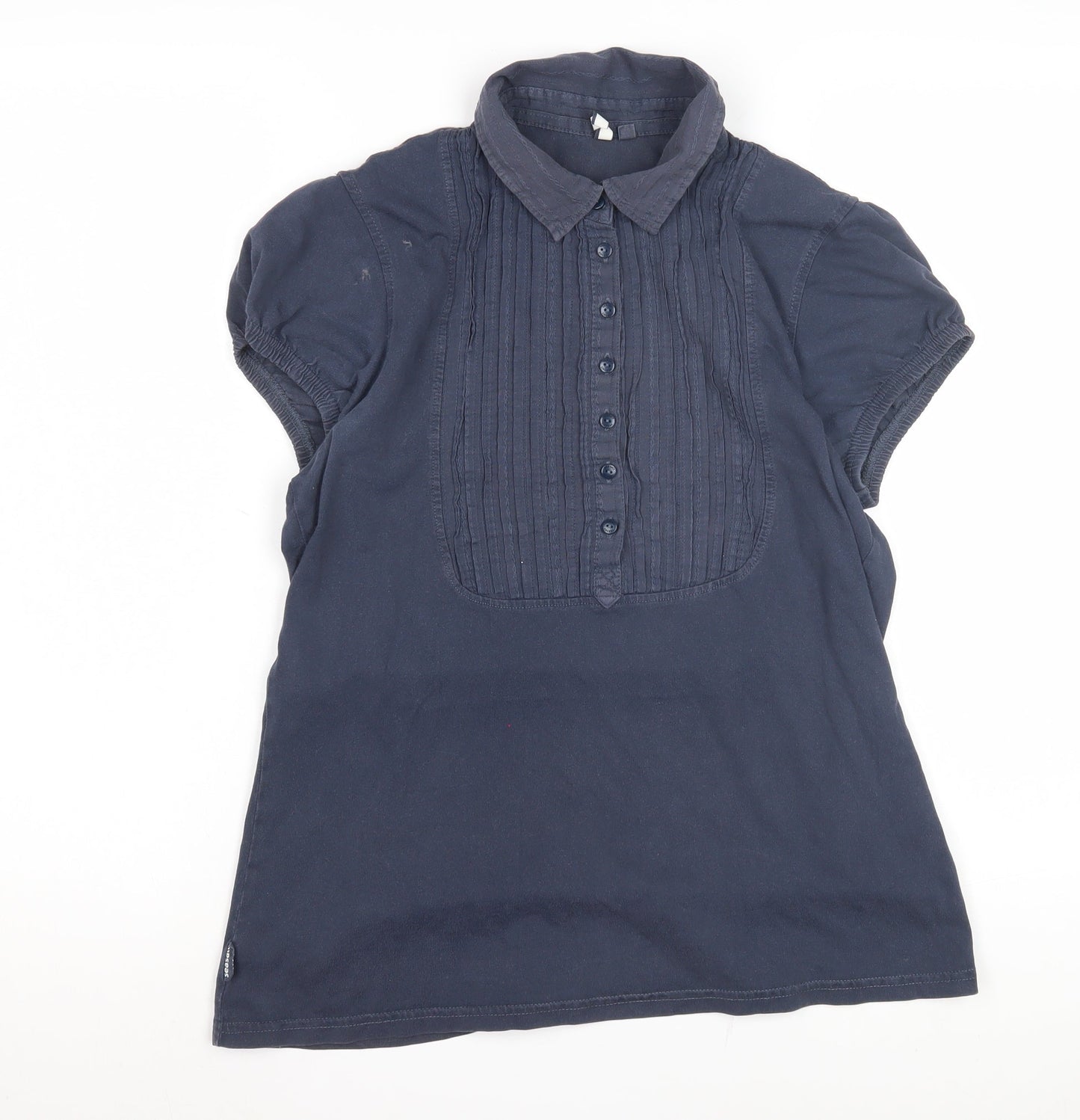 Seasalts Women's Blue Button-Up Shirt, Size 14