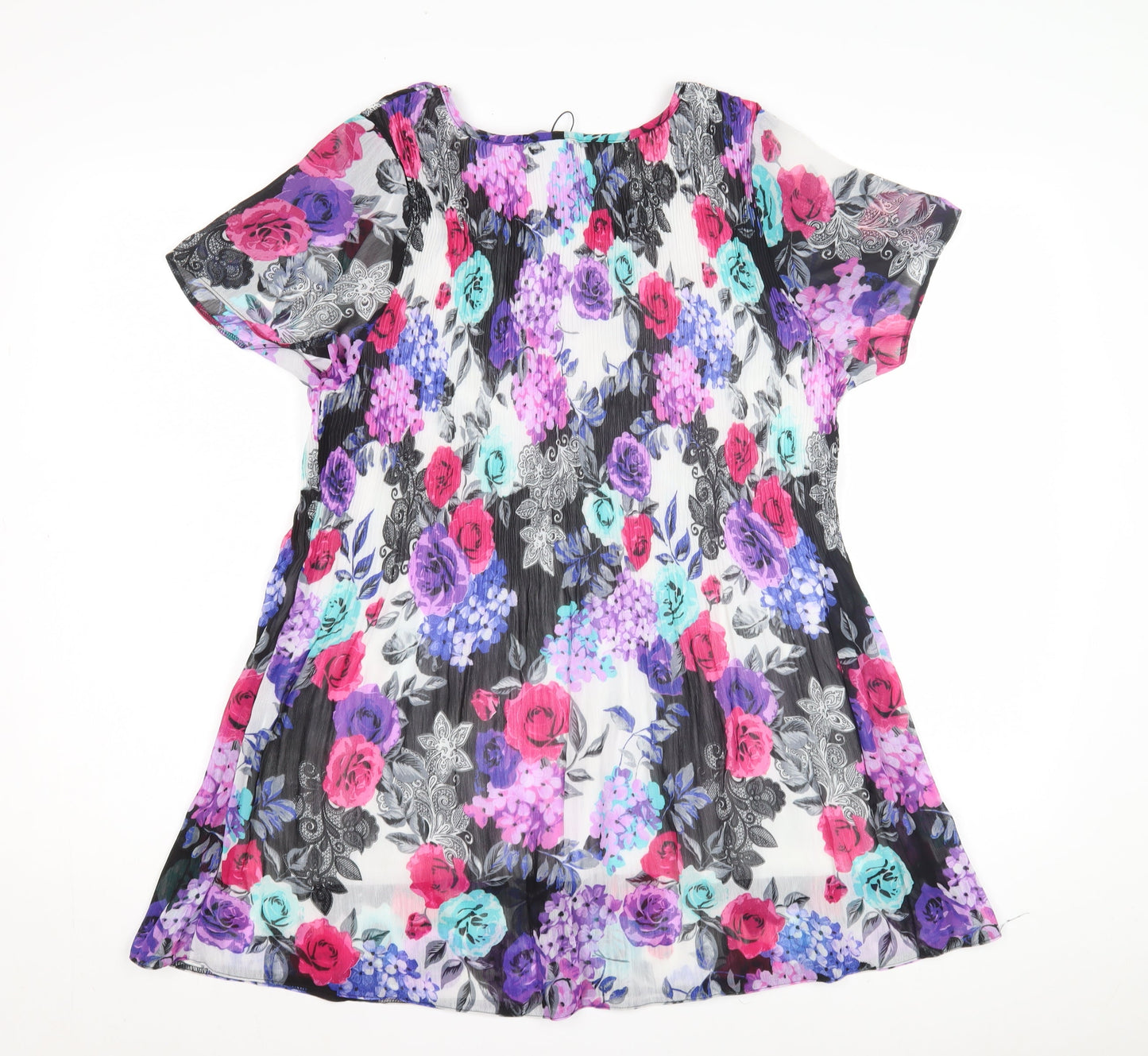 David Emanuel Women's Floral Blouse, Size 18, Multicolour