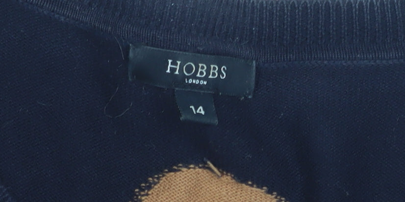 Hobbs Women's Black Polka Dot Cardigan Size 14