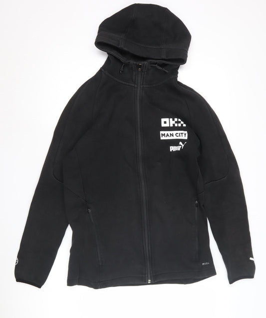 Puma Men's Black Full Zip Hoodie L - Sporty Style