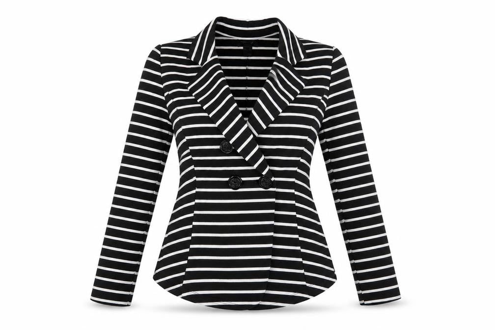 Womens UK Size S  Poetry Black Polyester Blend Blazer