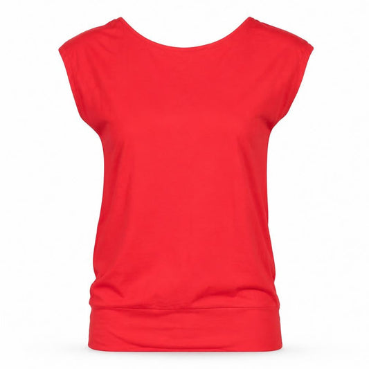 Womens UK Size S Bench Red Viscose Blend T-Shirt