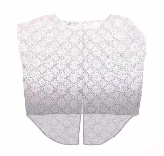 Mint Velvet Grey Floral Lace Women's Blouse Size 10