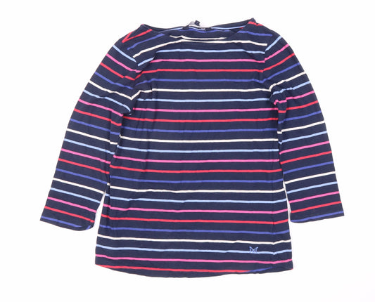 Crew Clothing Company Women's Multicoloured Striped T-Shirt