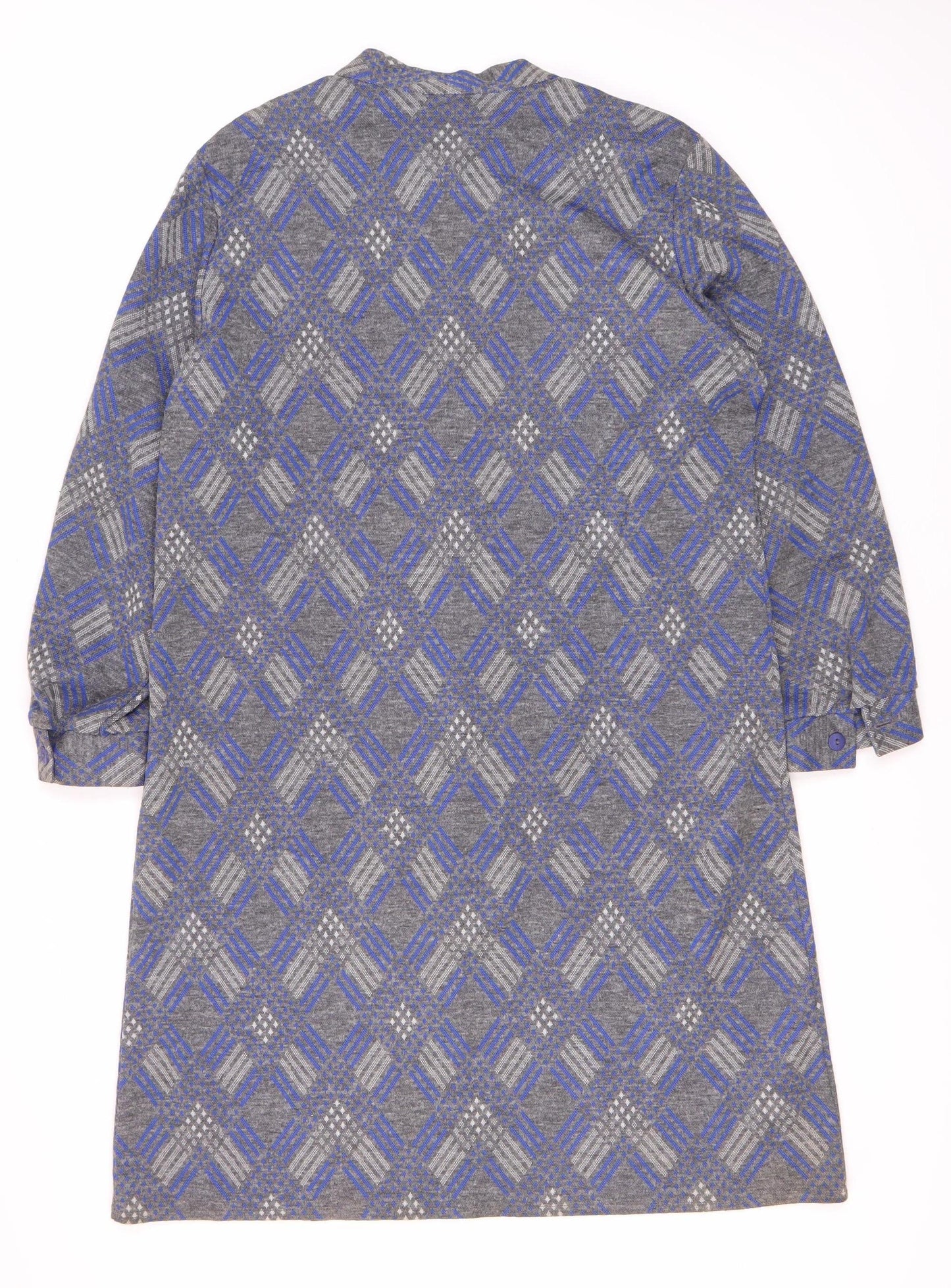 St Michael Women’s Blue Geometric Shirt Dress 20 Petite