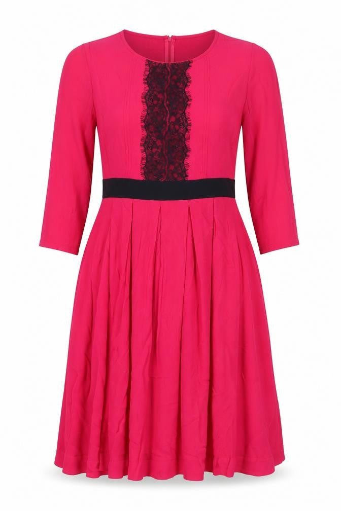 Mamas & Papas Pink Fit & Flare Dress, Size 12