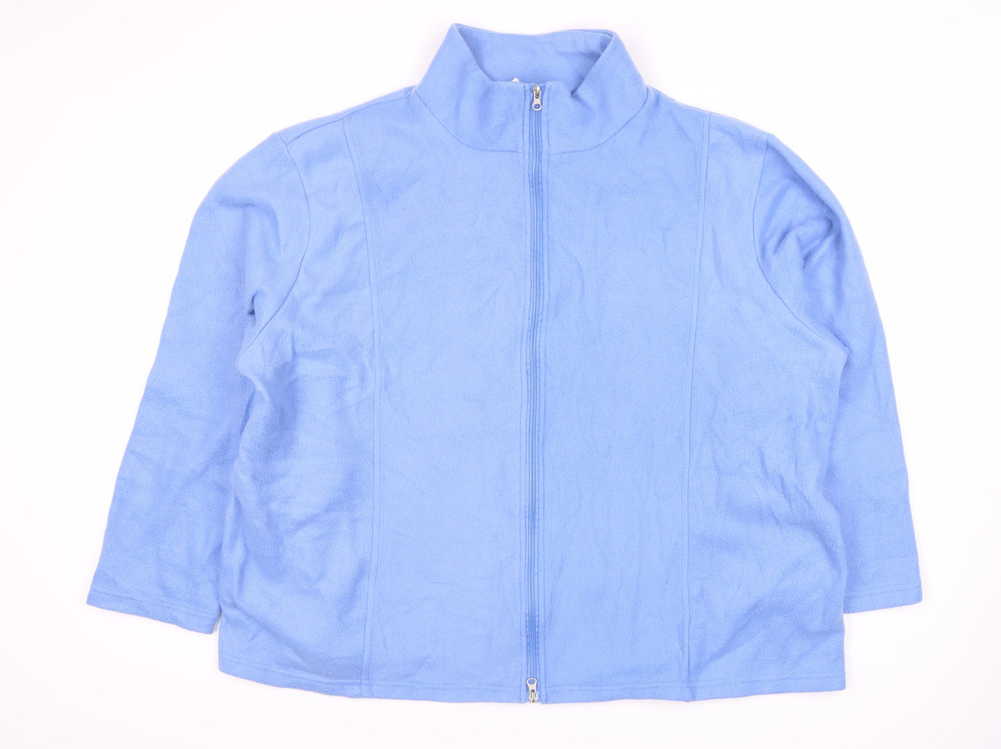 Anne De Lancay Women's Blue Full Zip Jacket XL