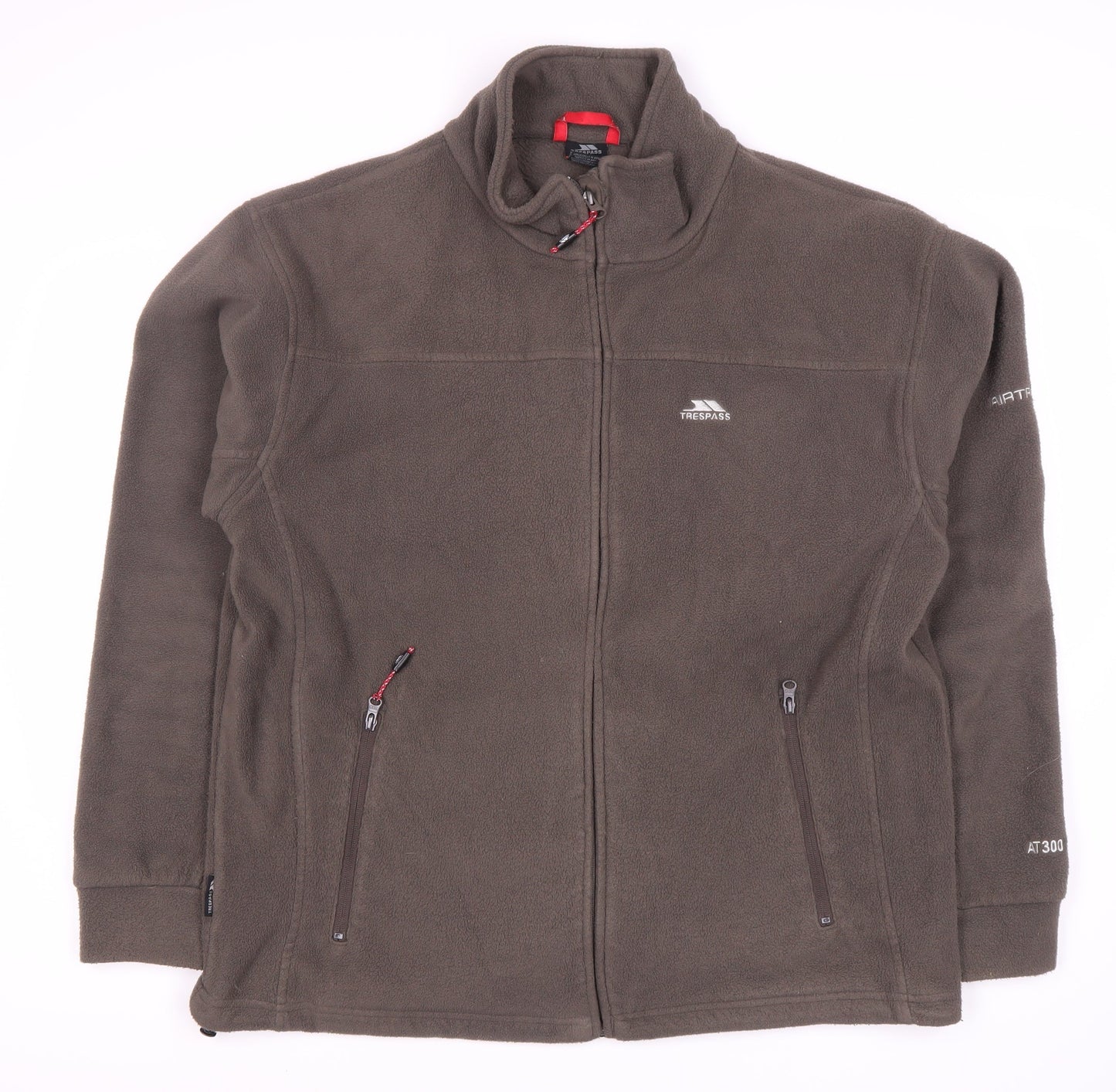 Trespass Men's Grey Fleece Jacket L Casual Zip Up