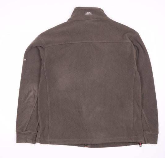 Trespass Men's Grey Fleece Jacket L Casual Zip Up