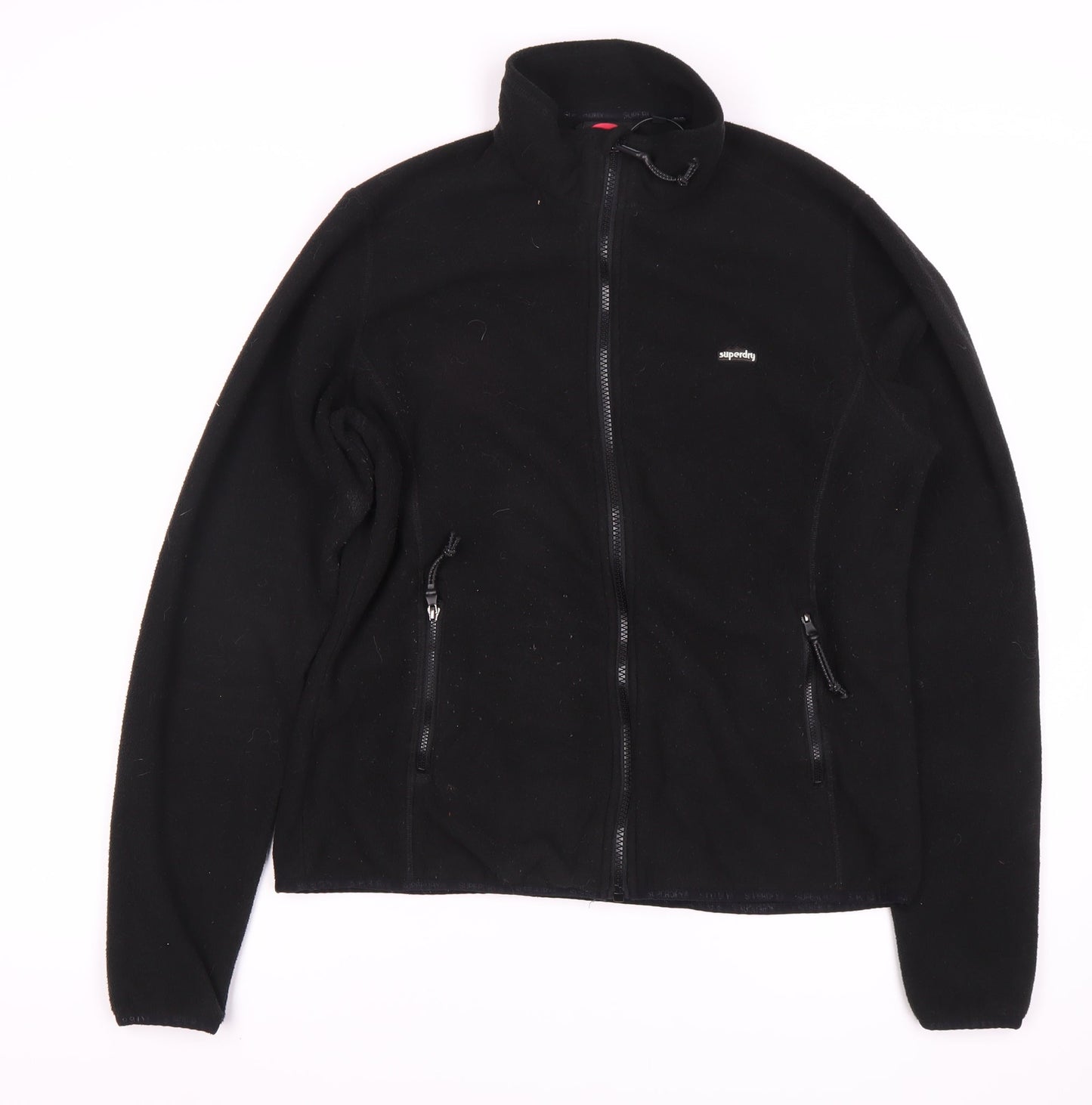Superdry Women's Black Fleece Jacket Size 16