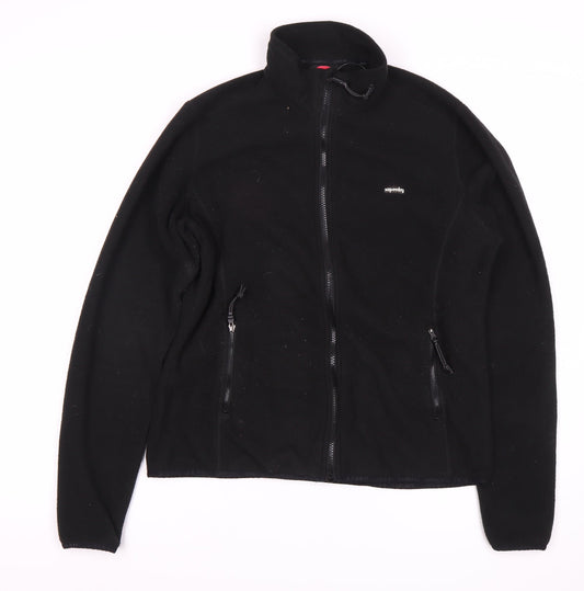 Superdry Women's Black Fleece Jacket Size 16