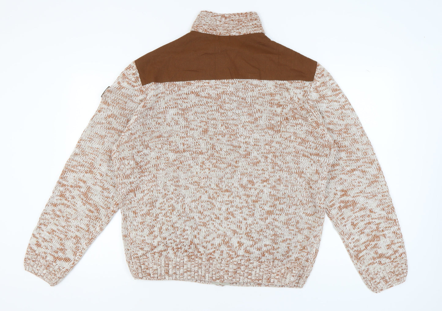 Atlas for Men XL Brown Full Zip Men's Jumper