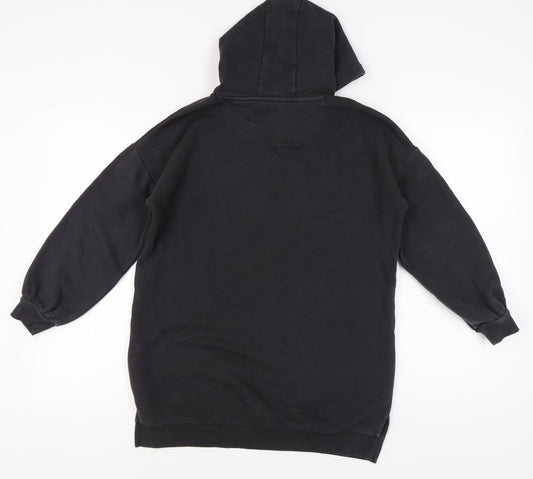 Marks and Spencer Girls Black Pullover Hoodie, 12-13 Years
