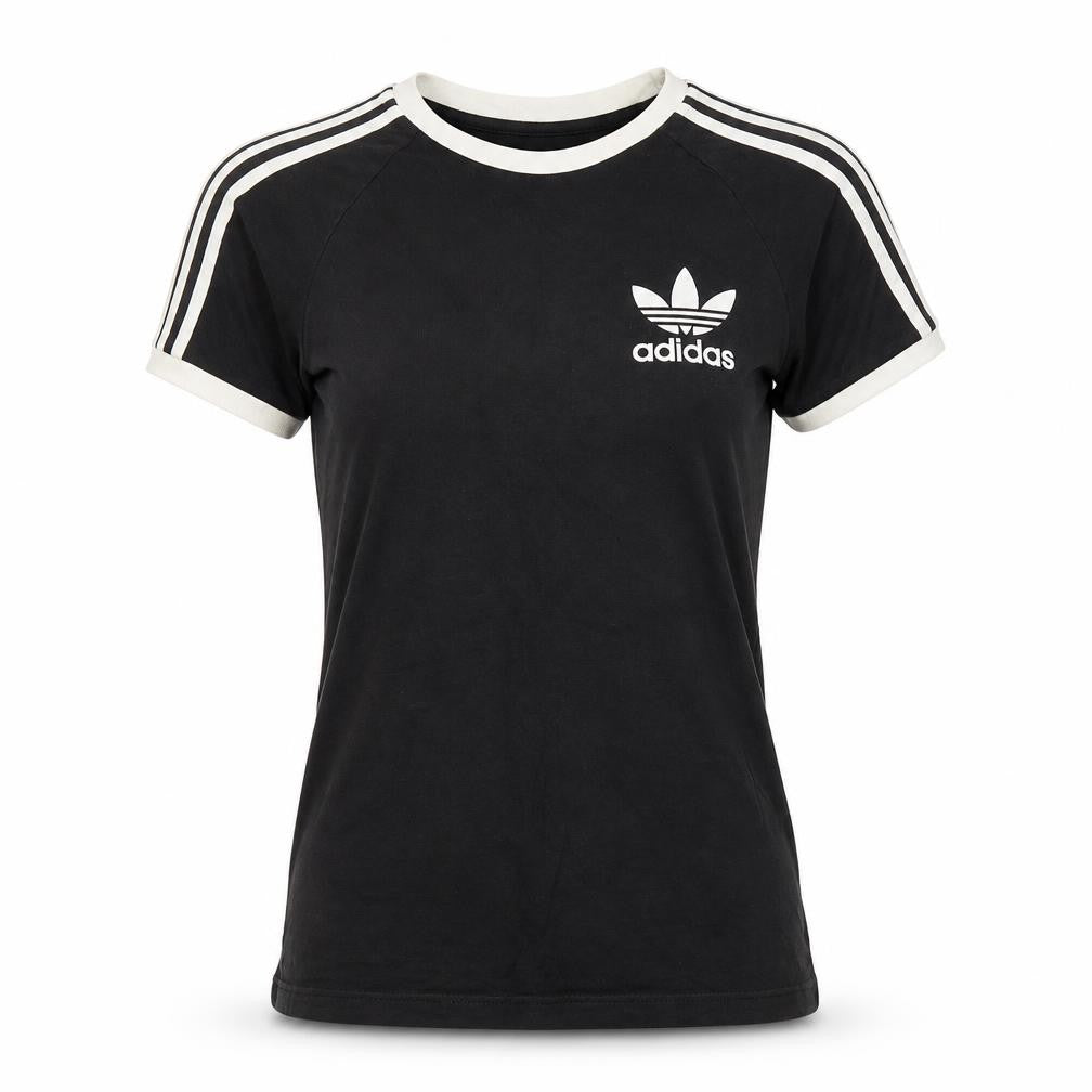 Unisex Adultss UK Size S adidas Black Cotton T-Shirt