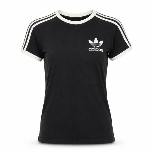 Unisex Adultss UK Size S adidas Black Cotton T-Shirt