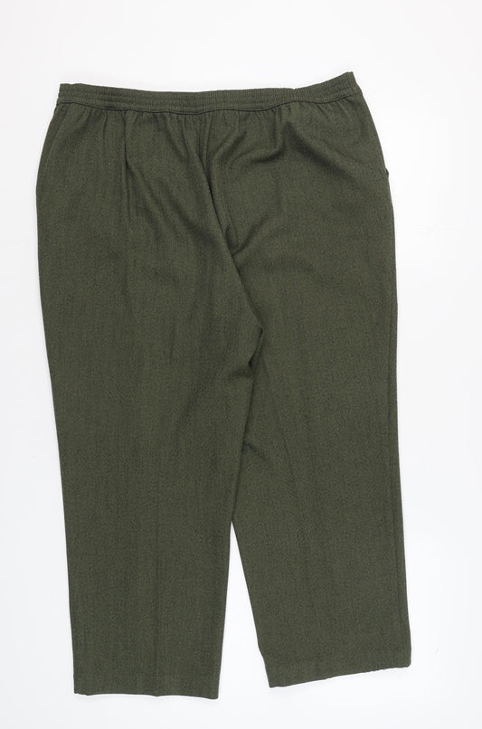 Honor Millburn Womens Green Trousers Size 20