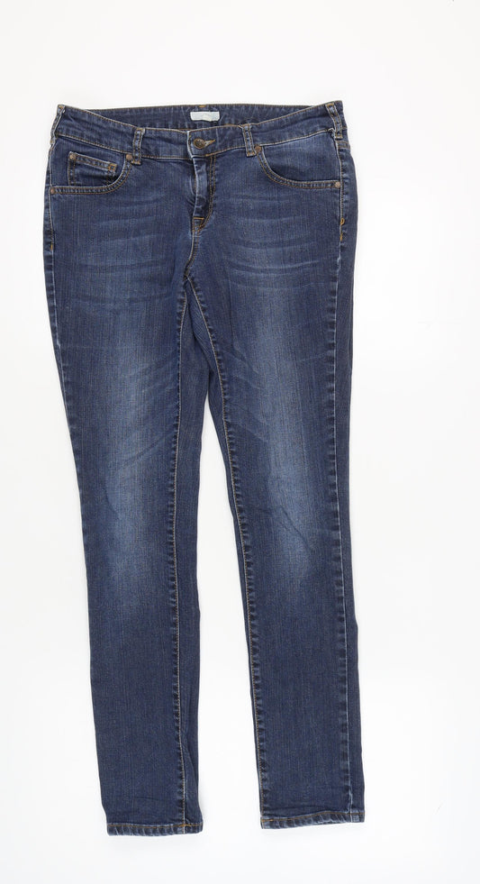 White Stuff Women's Blue Skinny Jeans Size 12
