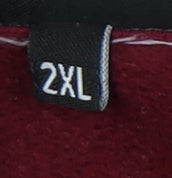 The Basement Men's Red Pullover Hoodie 2XL Fleece