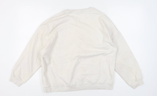 Yale University Unisex White Pullover Sweatshirt L