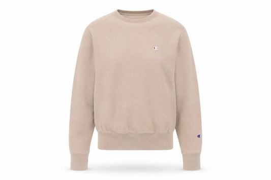 Womens UK XS Regular Champion Beige Pullover Sweatshirt