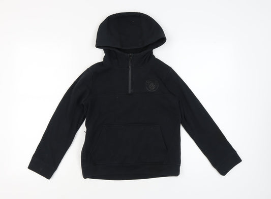 Manchester City Boys Black Hoodie 10-11 Years Football Style