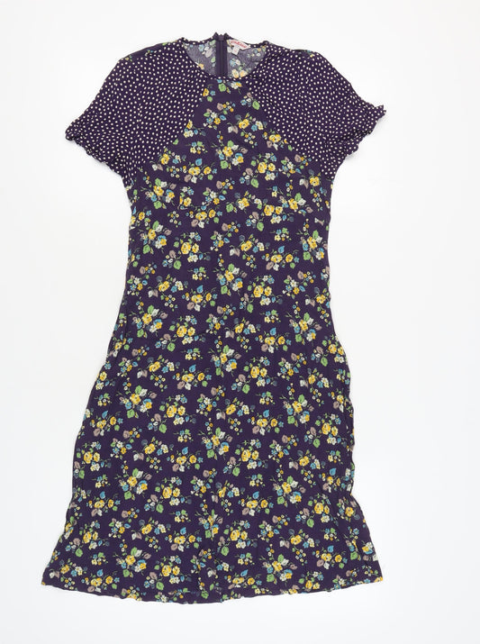 Cath Kidston Women's Multicoloured Floral Dress Size 12