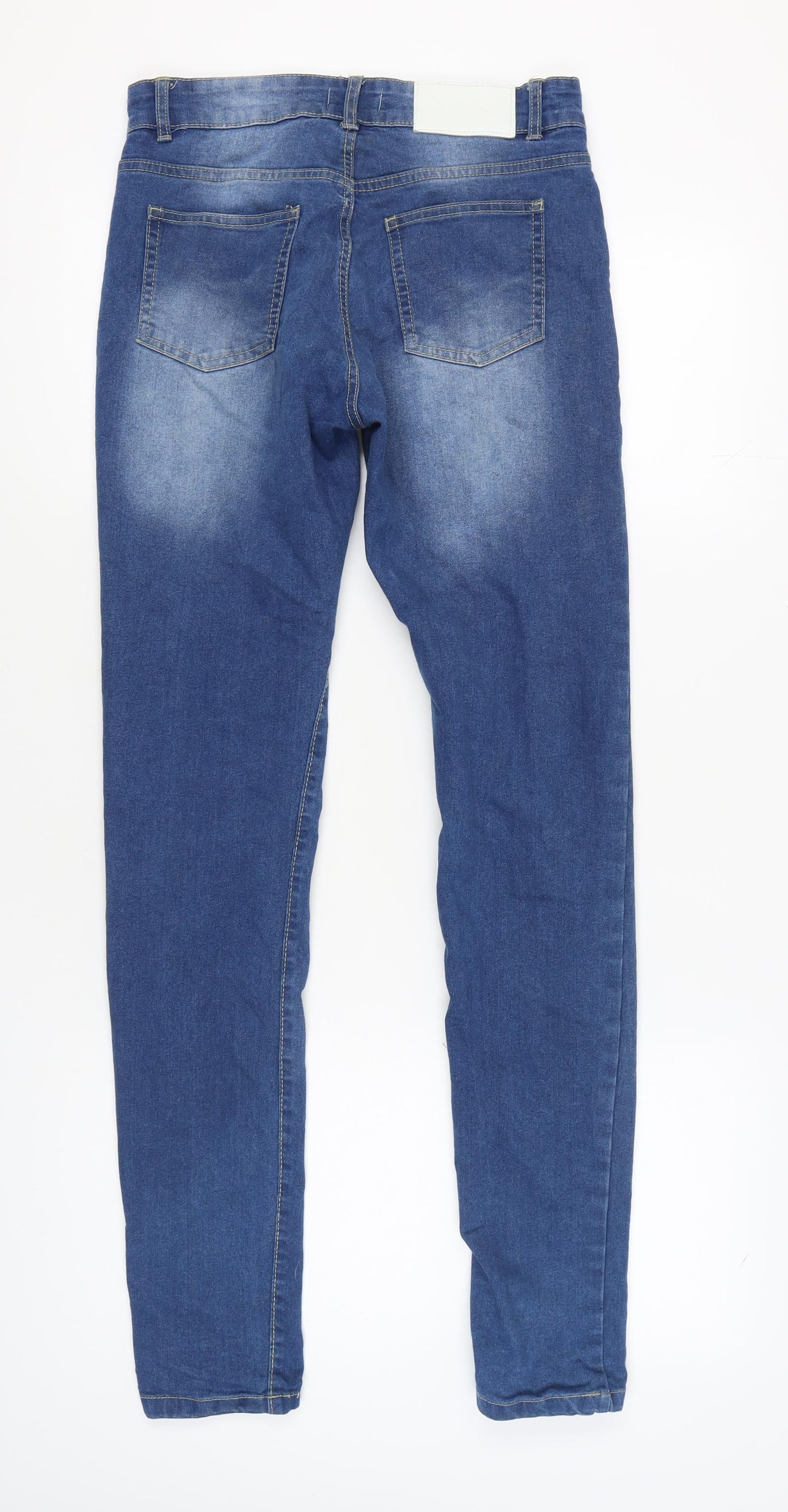 boohooMAN Men's Blue Slim Fit Skinny Jeans Size 30
