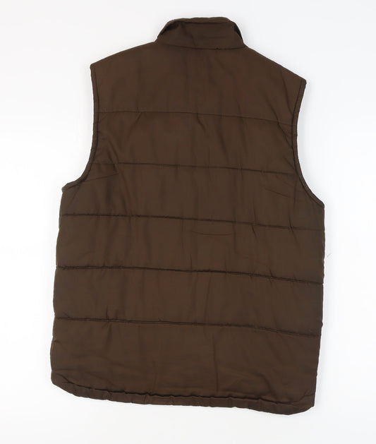 NordicTrack Men's Brown Puffer Waistcoat S - Winter Essential