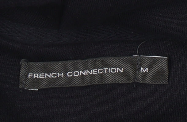 French Connection Men's Black Pullover Hoodie M