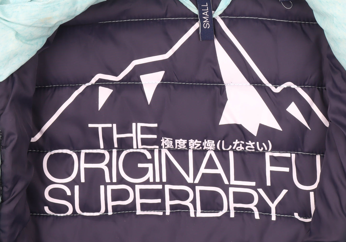 Superdry Women's Blue Puffer Jacket, Size S