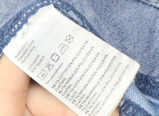 H&M Wide-Leg Blue Women's Jeans Size 13