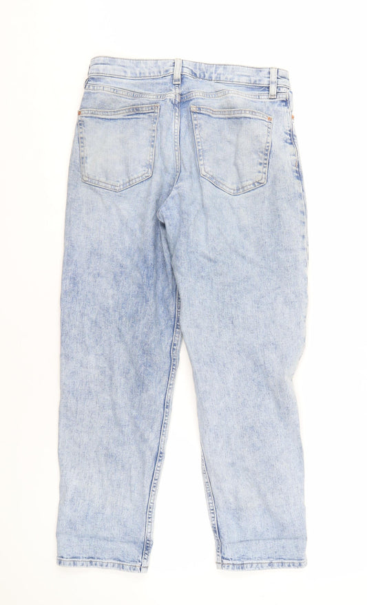 Marks and Spencer Women's Blue Boyfriend Jeans Size 10