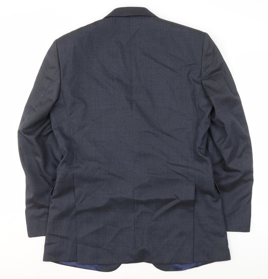 BHS Men's Blue Suit Jacket, 40in, Long, Business Formal