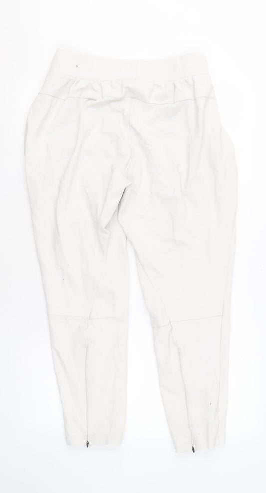 Adidas Men's White Jogger Trousers L, Elastic Waist