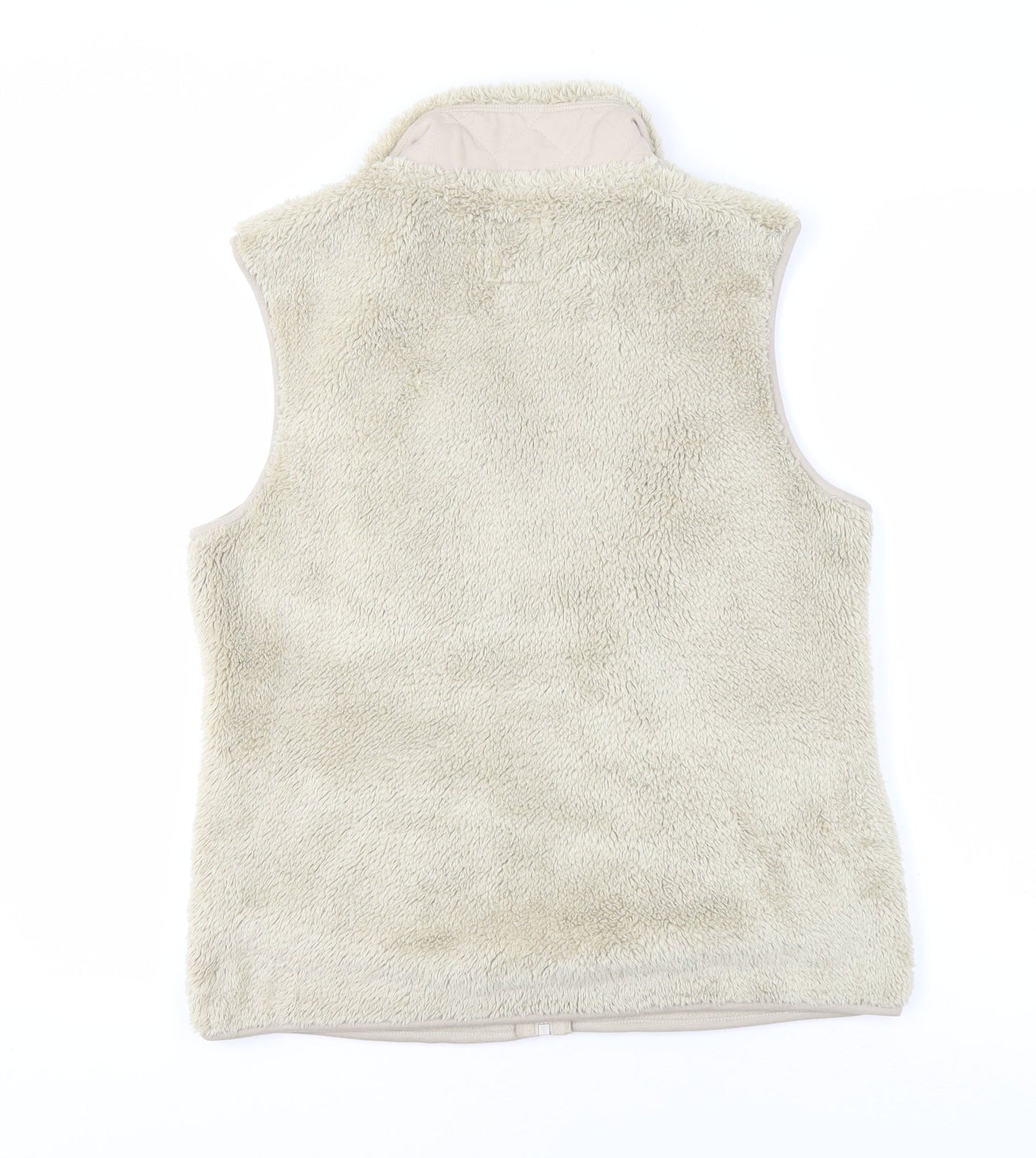 White Stuff Women's Beige Waistcoat Size 10, Full Zip, Casual