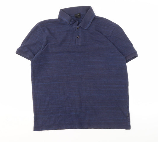 Hugo Boss Men's Blue XL Regular Fit Polo Shirt