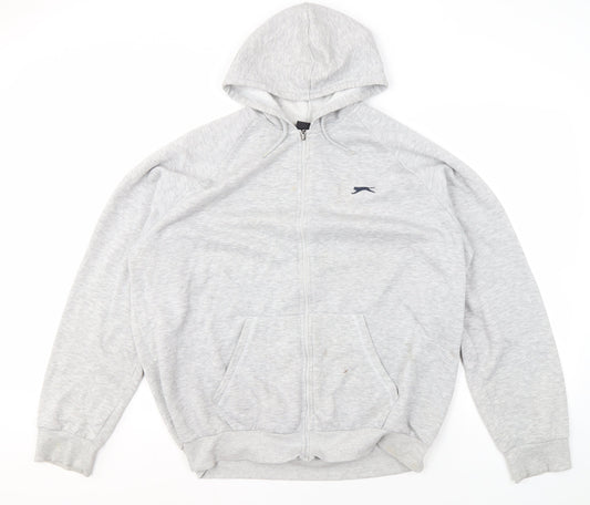 Slazenger Men's 2XL Grey Full Zip Hoodie