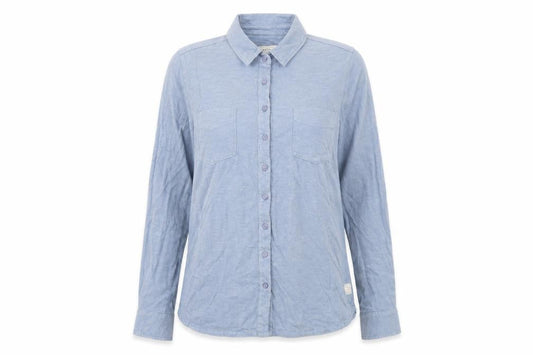 FatFace Women's Blue Button-Up Shirt Size 6