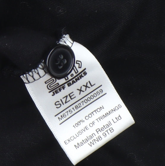 Jeff Banks Men's Black 2XL Canvas Jacket