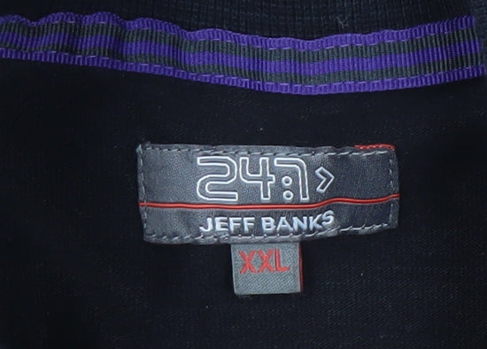 Jeff Banks Men's Black 2XL Canvas Jacket